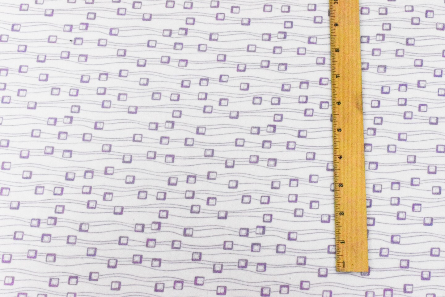 White-Purple Abstract Printed Stretch Cotton Jersey Knit Fabric By the Yard
