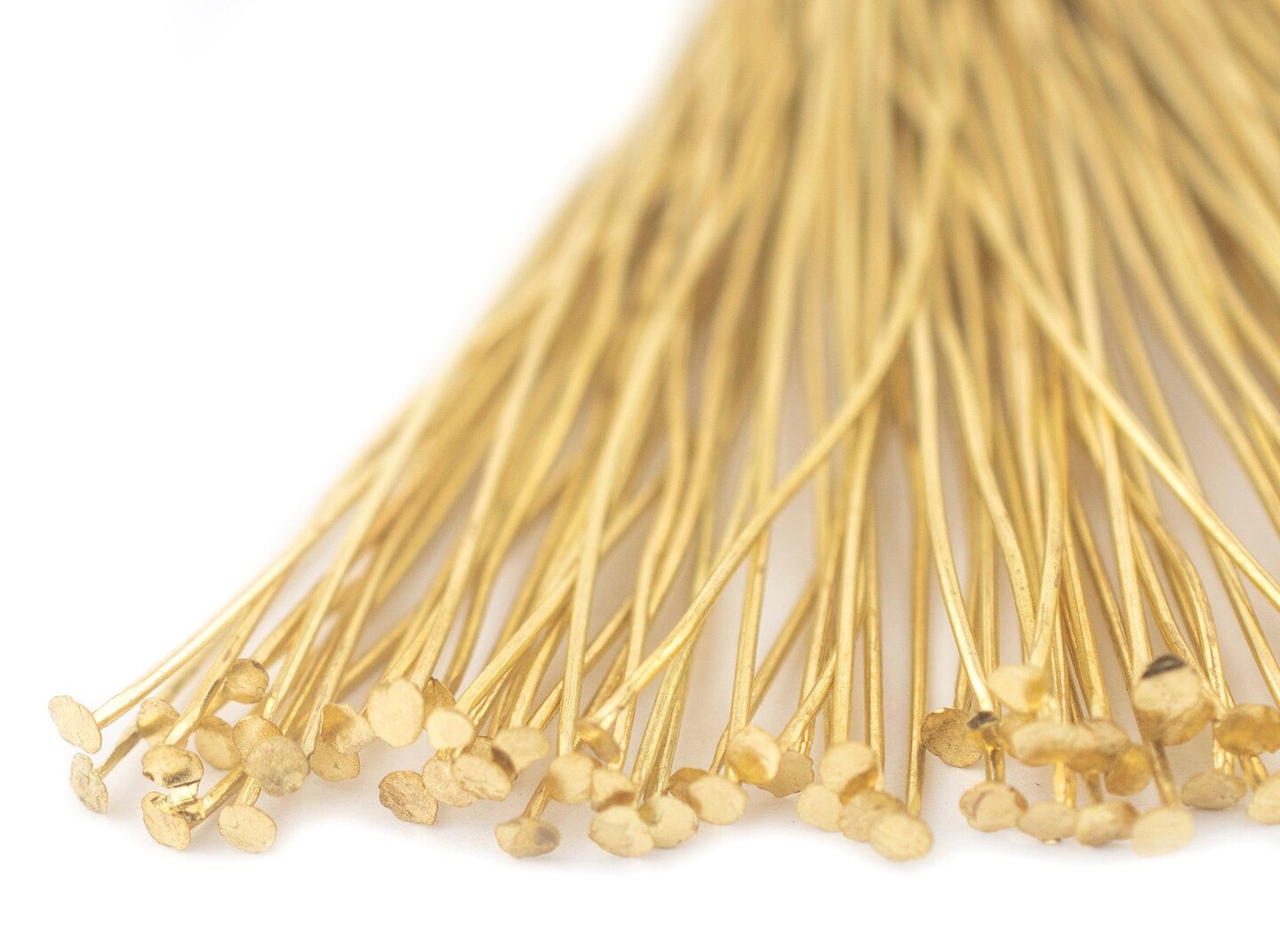 The Bead Chest Gold 21 Gauge 3 Inch Head Pins (Approx 100 pieces)