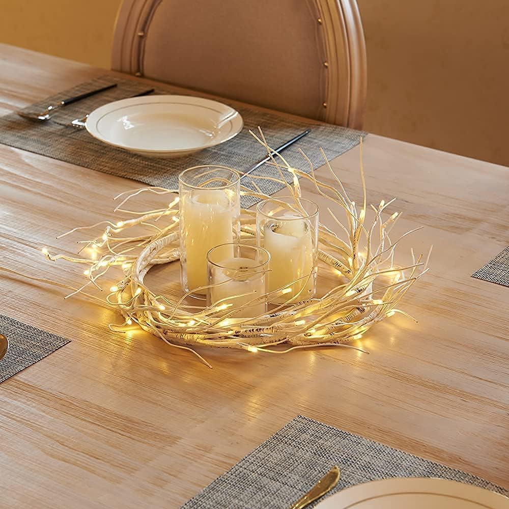 Birch Garland Lights 6FT 48 LED Battery Operated (Birch) 6 x 1 x 0.06 inches