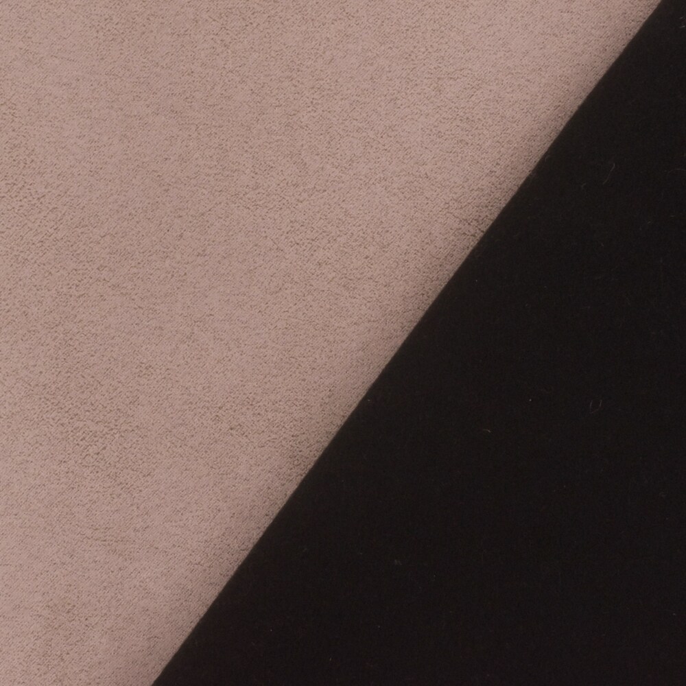 Taupe Pink Texture Poly Faux Suede Woven Home Decorating Fabric By the Yard