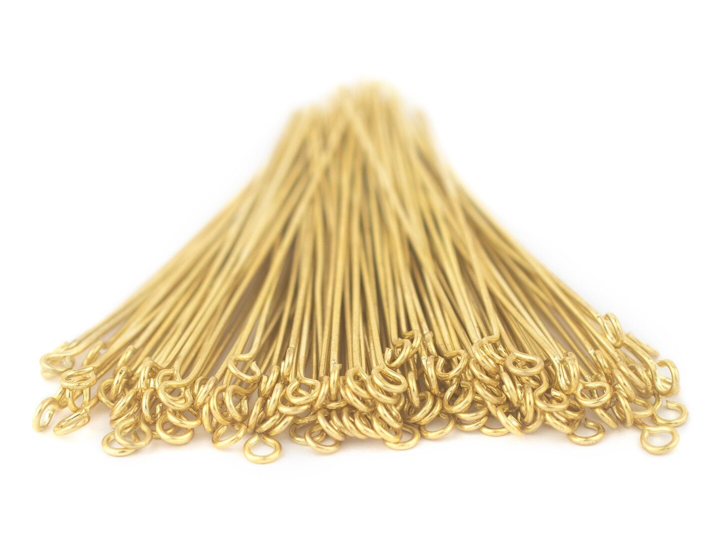 The Bead Chest Gold 21 Gauge 2.5 Inch Eye Pins (Approx 100 pieces)