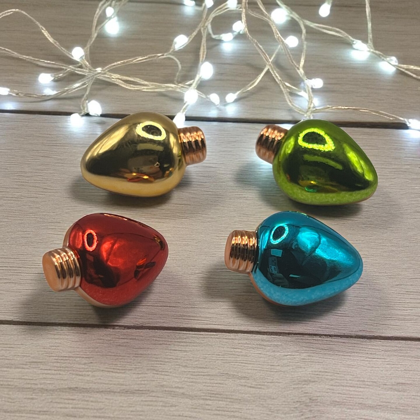 51-Piece Christmas Button Assortment – Holiday Craft Buttons with Santa, Trees, Gifts & Stars