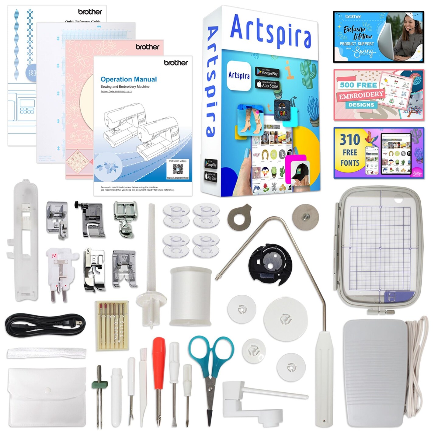 Brother SP-1 Sublimation Printer with SE2000 Combo Embroidery Machine