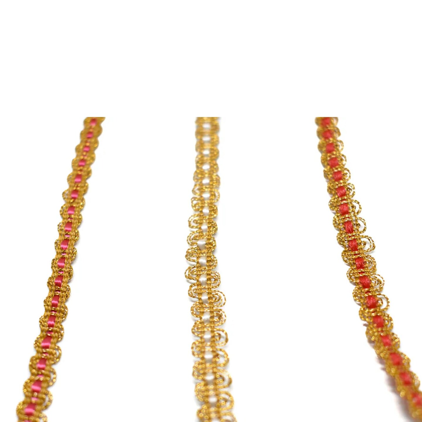 1 Yard Metallic Gold Gimp Trim Decorative Sewing Embellishment 36 Inch Width