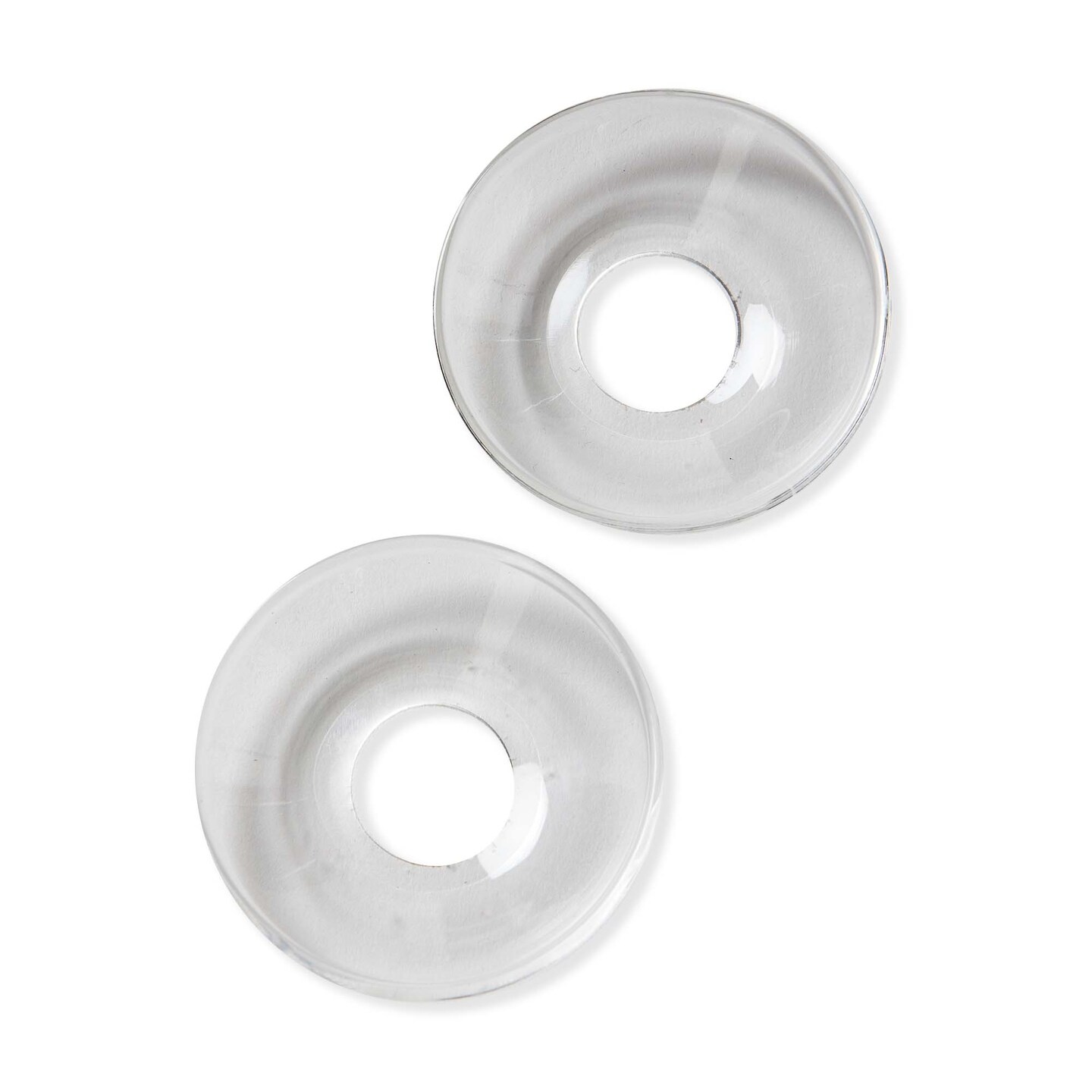 Clear Glass Taper Bobeche Candle Holders for Straight Taper Candles Everyday Use 2.75 x 2.75 x 1 Inches