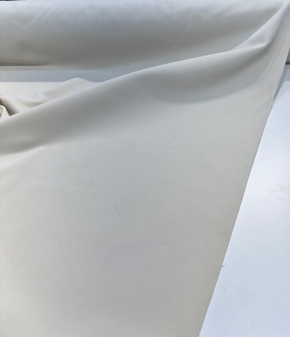 1 Yard Upholstery Velvet Fabric Modern Ivory Soft Durable 100% Polyester 56 Inch Width