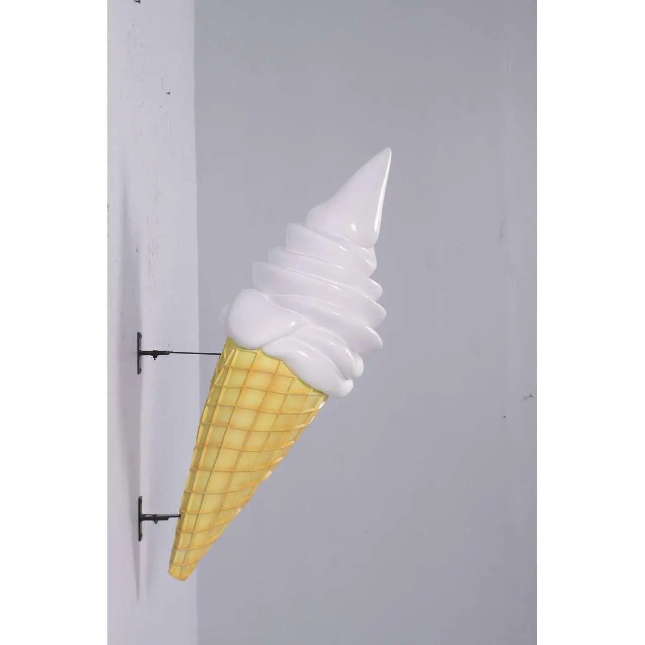 Hanging Soft Serve Vanilla Ice Cream Over Sized Statue