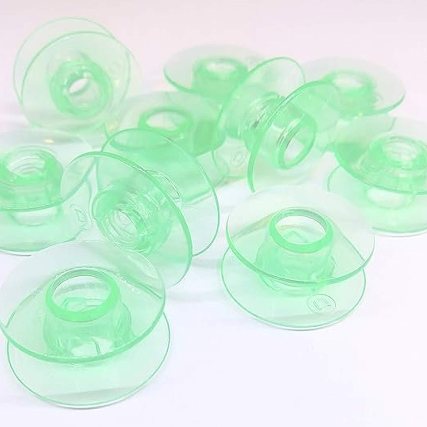 Green Plastic Sewing Machine Bobbin for Viking Machines Durable Non OEM