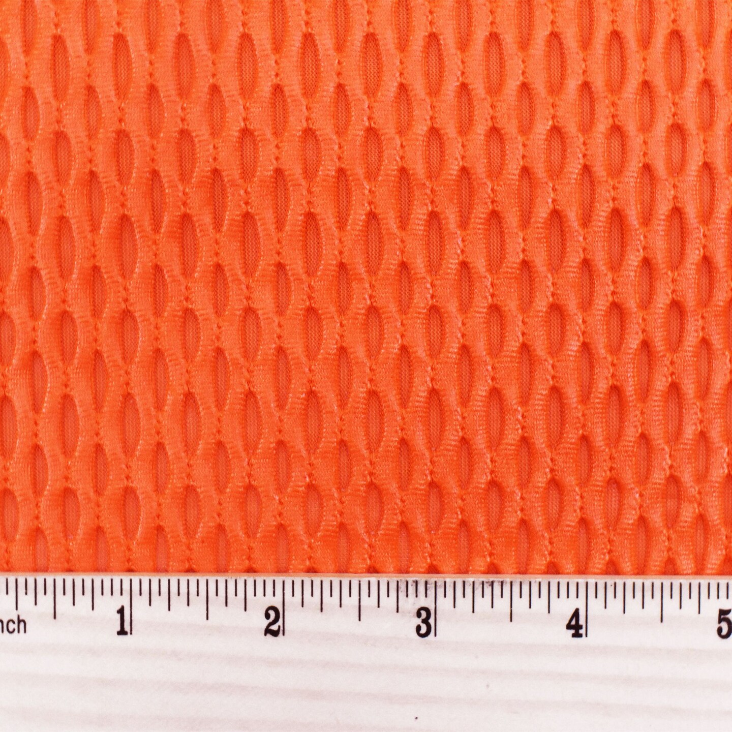 Luminous Orange Famous Maker Stretch Mesh Yoga Activewear Fabric By the Yard