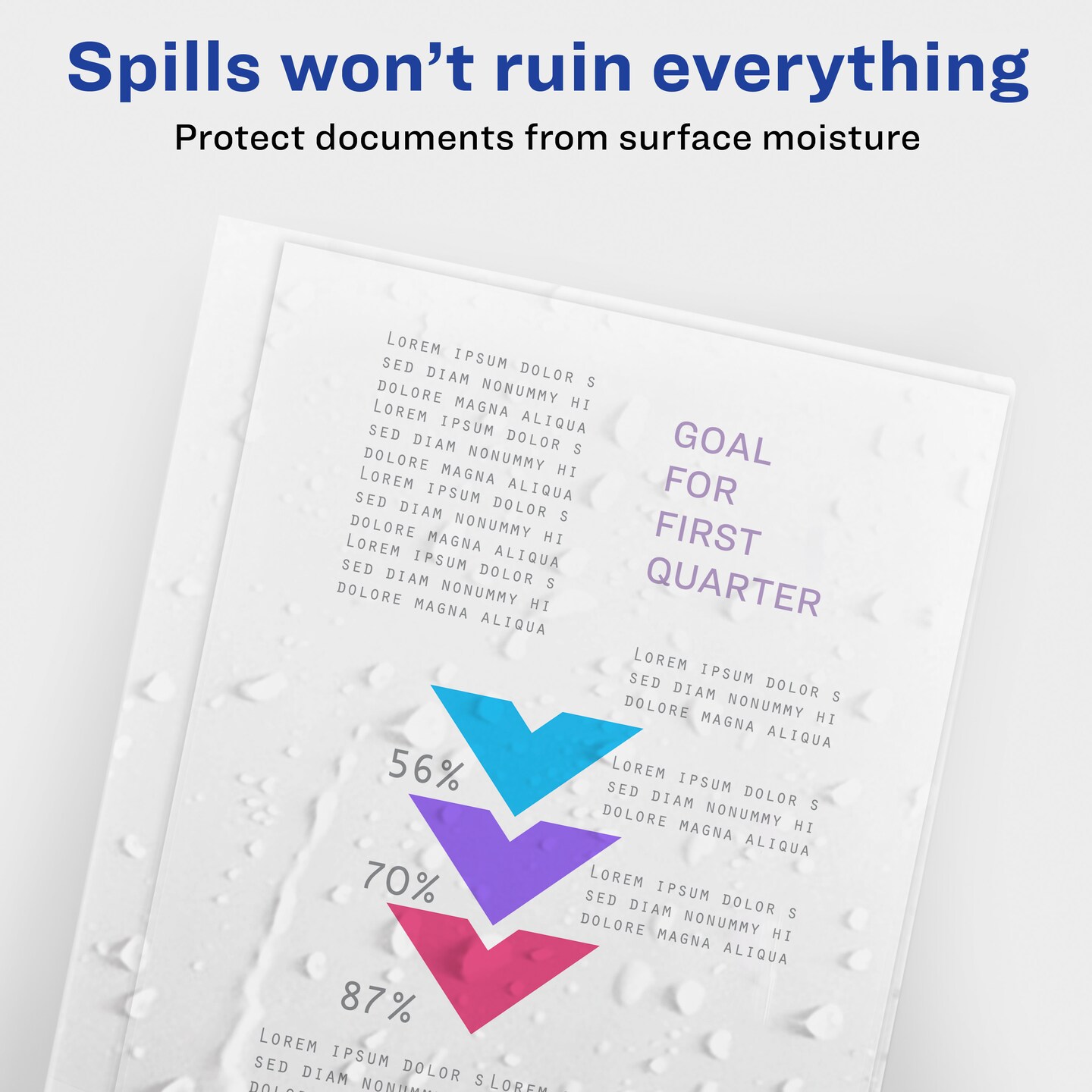 Avery Clear Report Covers with Sliding Bars, White Binding Bars, Holds up to 20 Sheets, 50 Report Covers (47710)