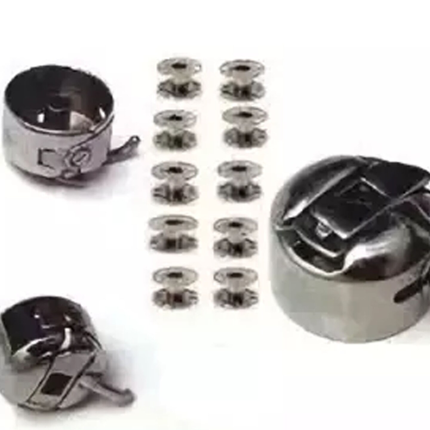 Shuttle Hook Bobbin Case Bobbins Needle Threaders Combo #2515 Complete Sewing Kit