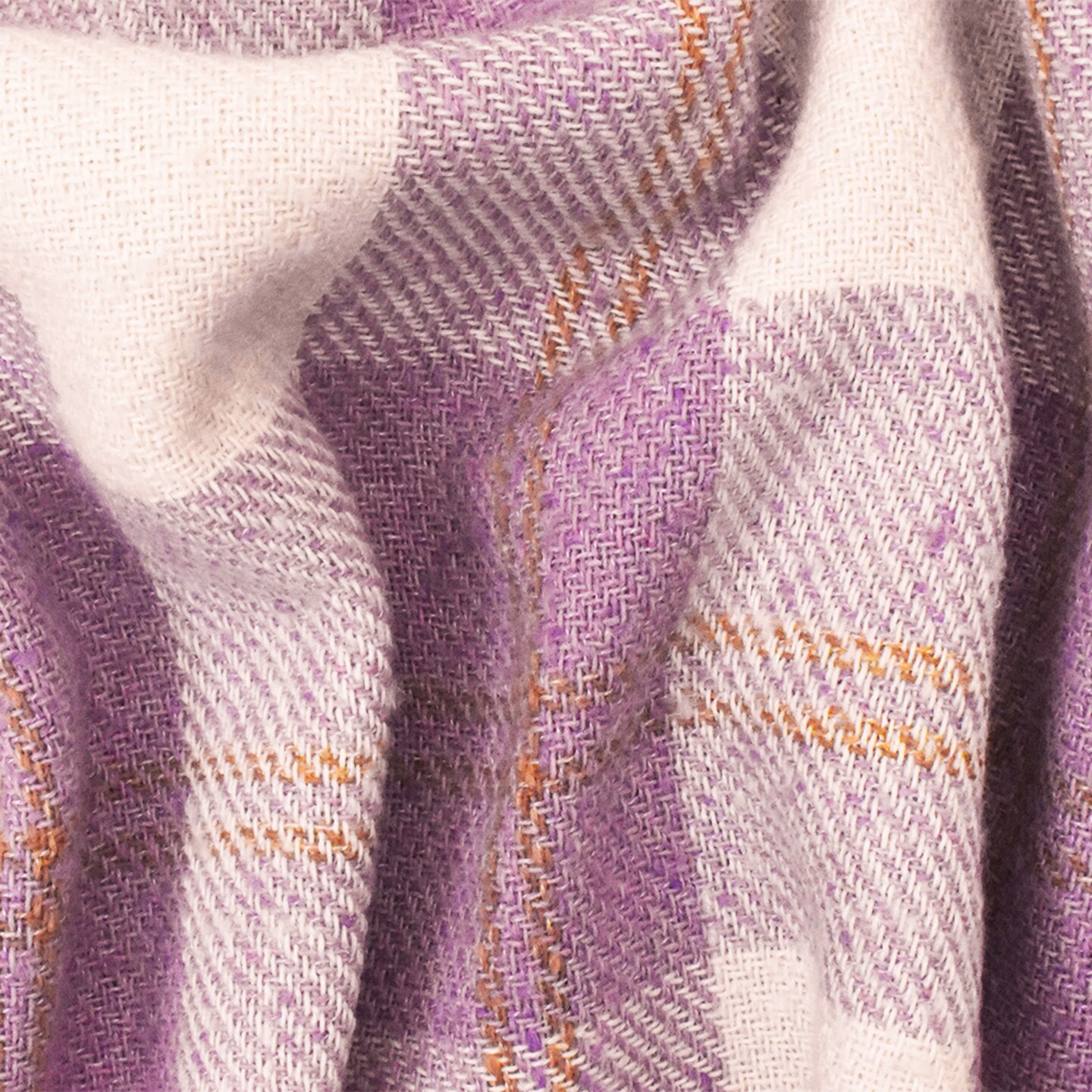 Purple-White-Multi Famous Designer Brushed Woven Jacketing Fabric By the Yard