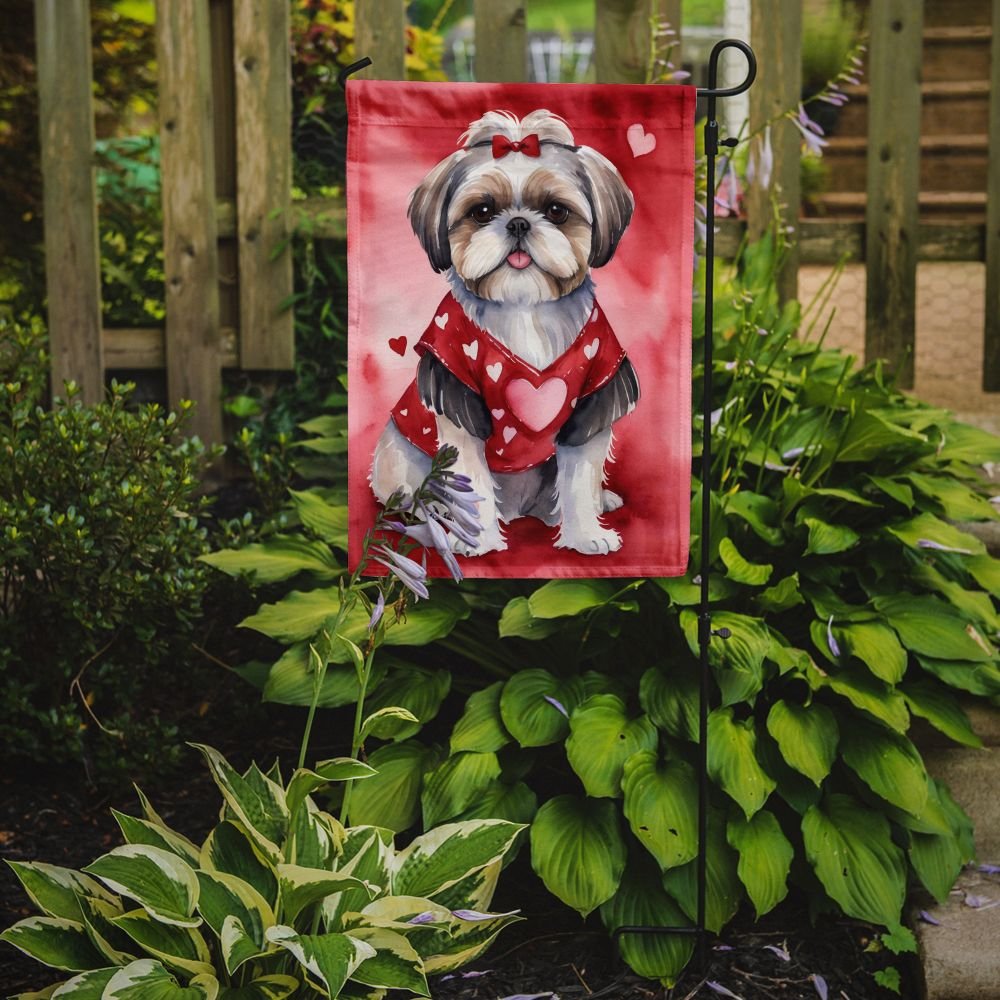 Edge Collections - 11.25" X 15.50" - Multicolor - Shih Tzu My Valentine Decorative - 1 Piece