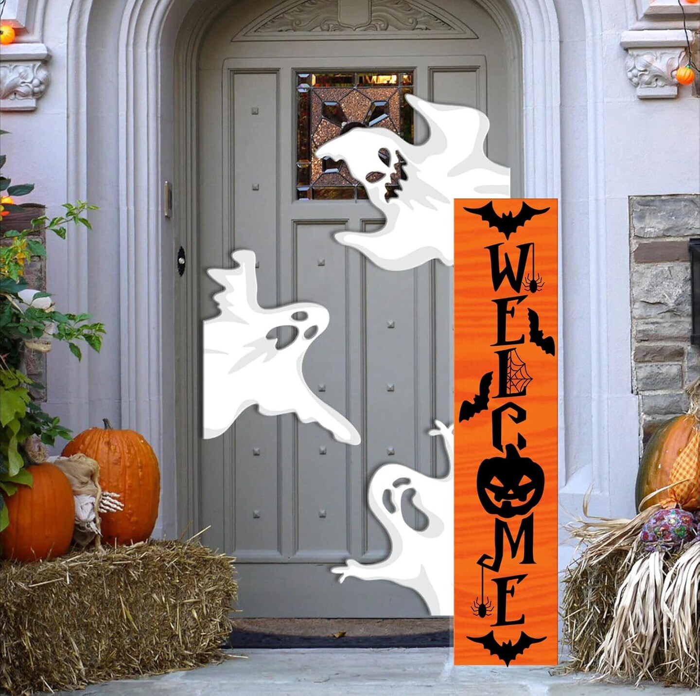 Halloween Stencils - Skeleton, Welcome Stencil, Boo, Trick or Treat