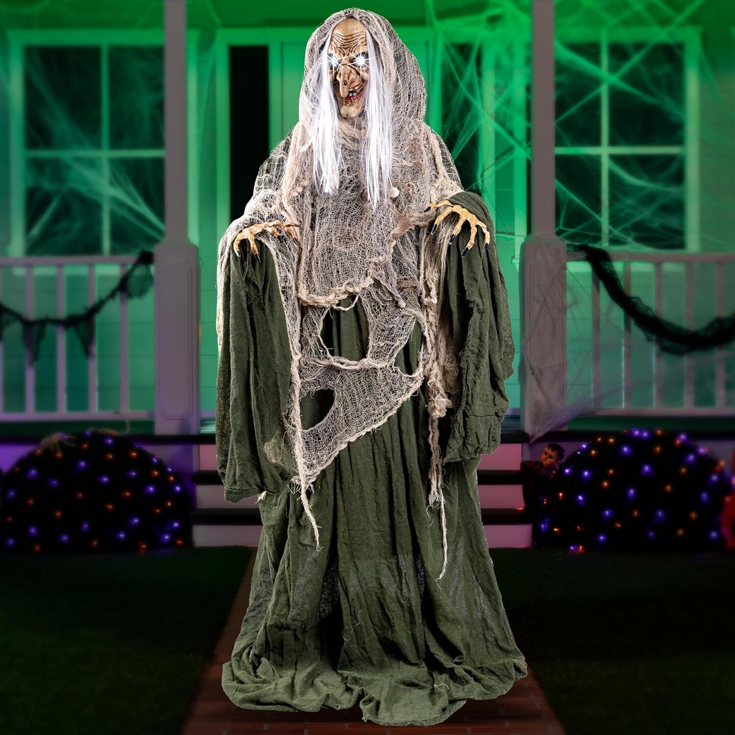 67&#x22; Halloween Animatronics Witch Decorations