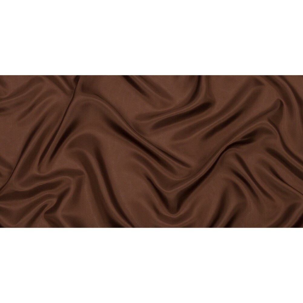 1 Yard Chocolate China Silk Habotai Silk Premium Lightweight Fabric 44 Inches Width