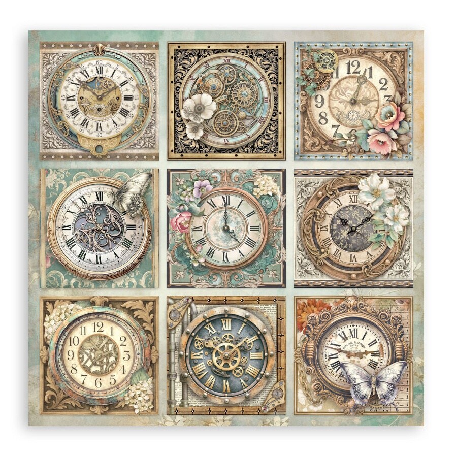 Stamperia Single-Sided Paper Pad 12"x12" 22/Pkg-Gardens of Time