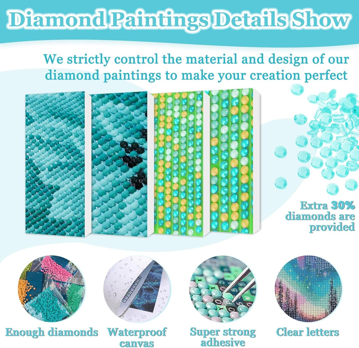 Diamond Paintings of Colorful Northern Lights, Diamond Art Kits for Adults, 5D Celestial Aurora Borealis Diamond Art Kits, Diamond Art