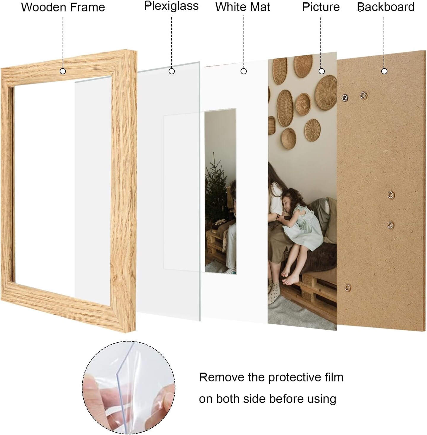 8x10 Picture Frame Set of 9,