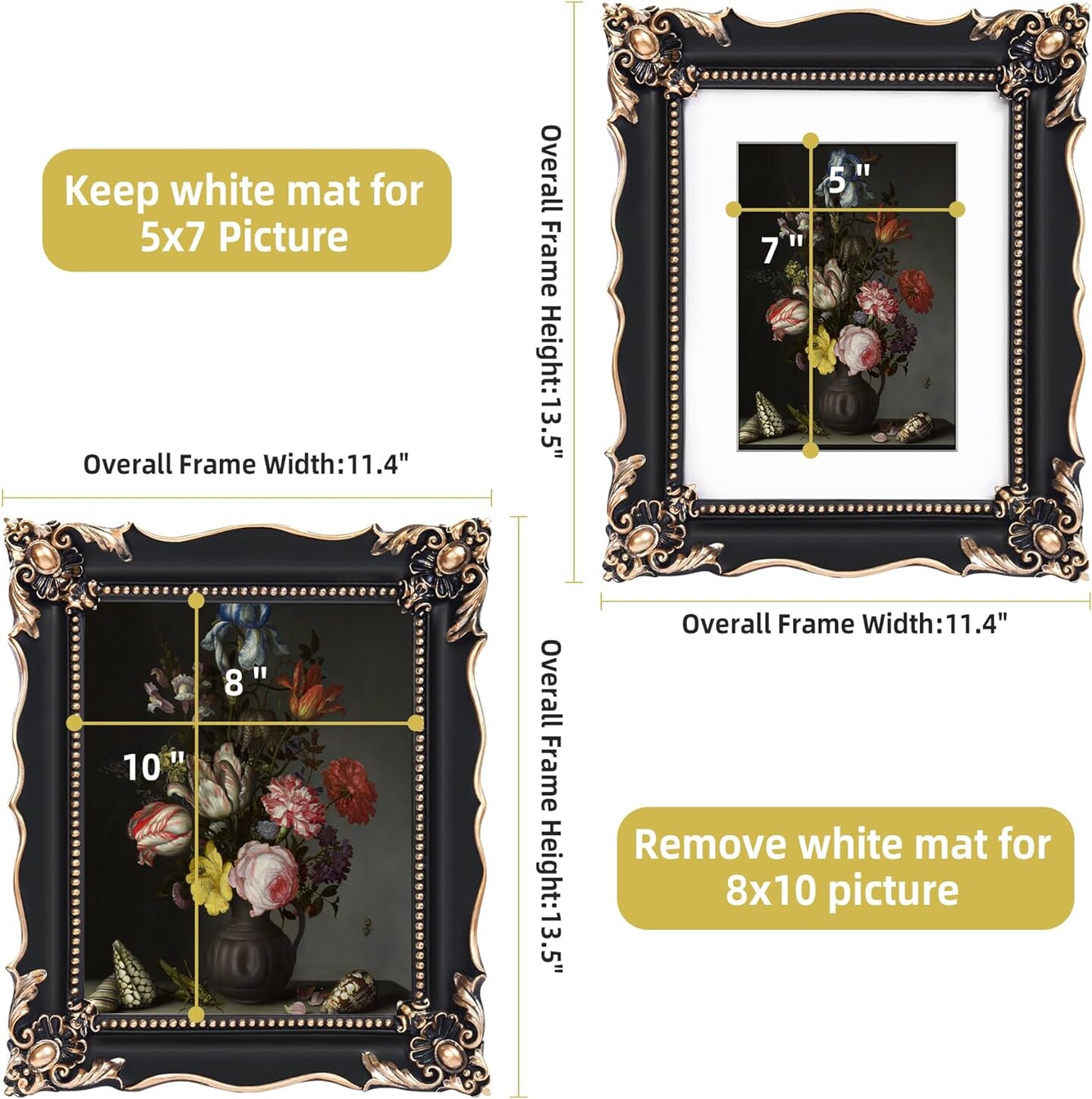 8x10 Picture Frame Set of 2