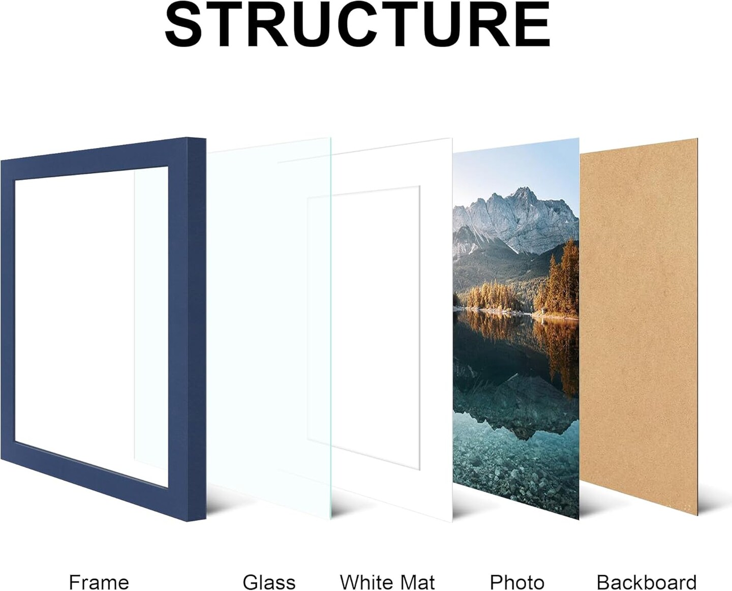 8x10 Picture Frame Set of 4