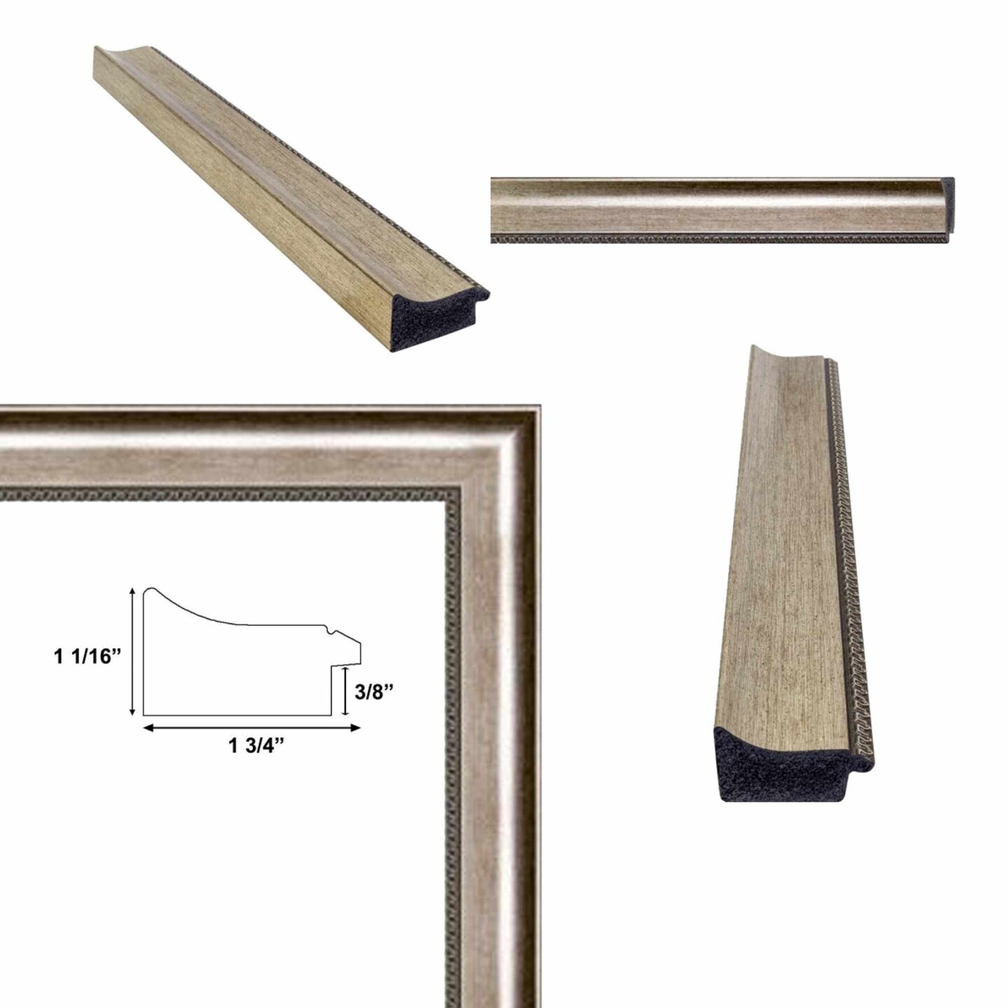 Silver Wave Frame Picture Frame 20x24 frame