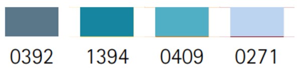 Mettler Metrosene Ocean Thread Set by Mettler | (10 50wt Polyester Small Spools)