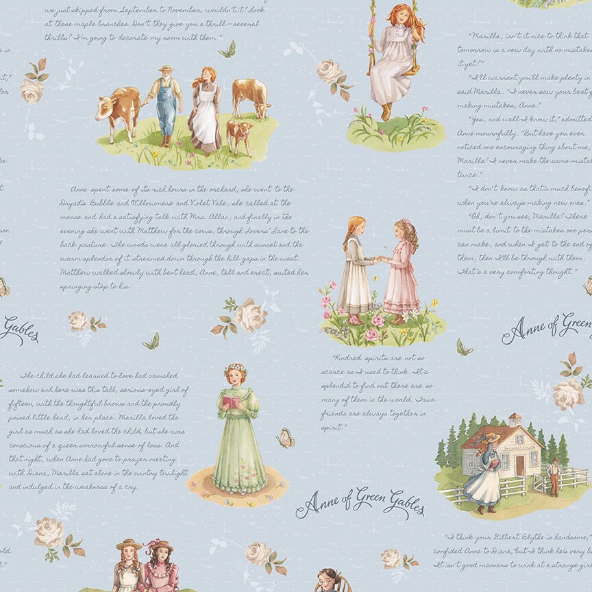 Main in Sky (cd16120-sky) | Anne of Green Gables | Riley Blake Designs | Riley Blake