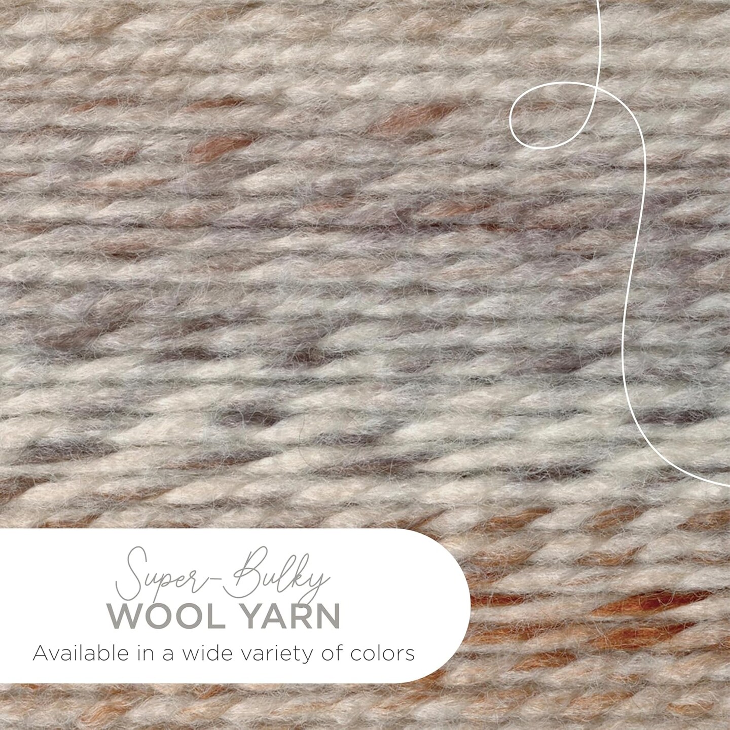 1 Skein Wool-Ease Thick &#x26; Quick Yarn - Fossil