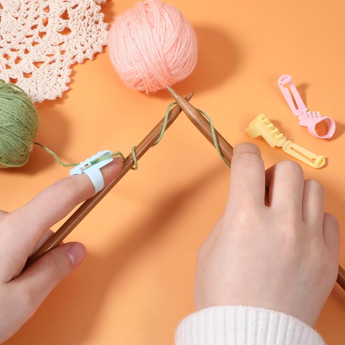 3PCS Yarn Guide Ring for Crocheting