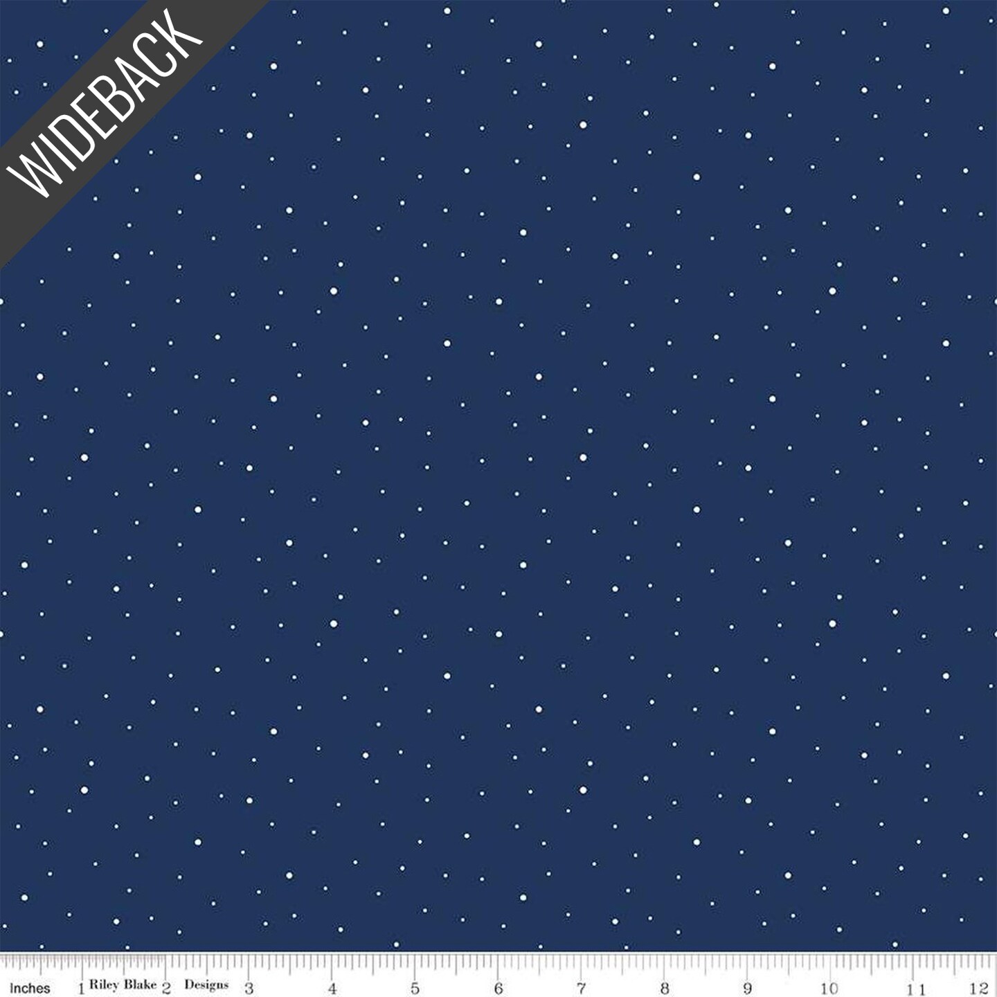 Dapple Dot Wideback (108 Inch) in Navy (wb640-navy) | Dapple Dot | Riley Blake Designs | Riley Blake