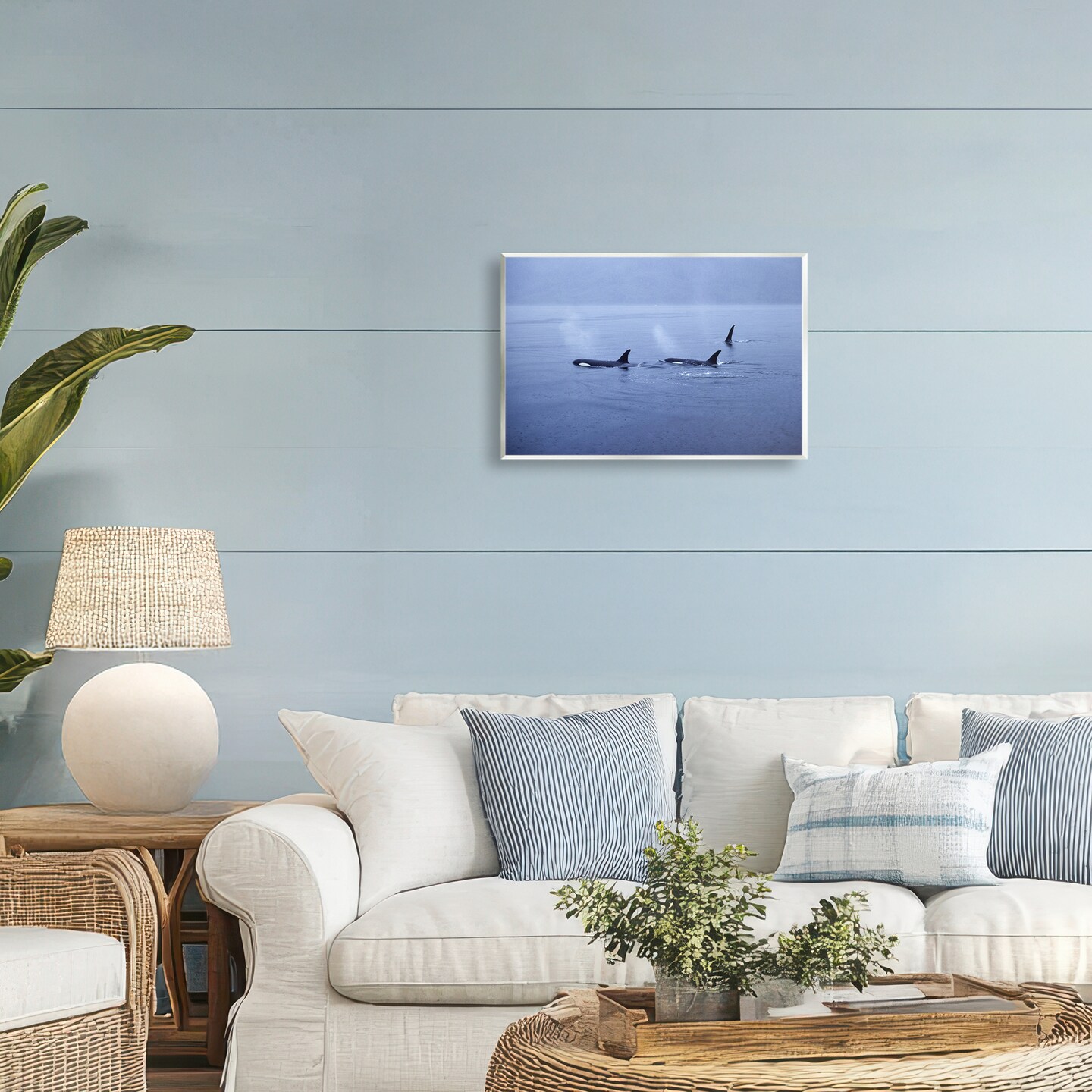 Stupell Industries Orca Whispers Seascape Wall Plaque, design by Norm Stelfox