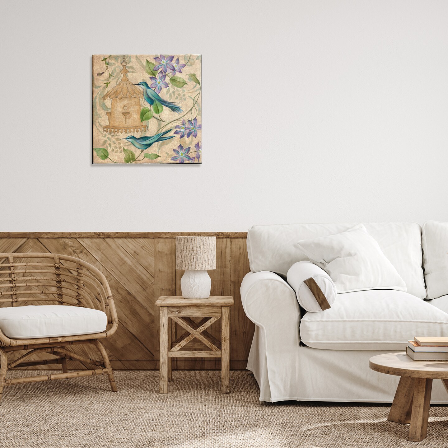 Stupell Industries Spring's Song Bird Scene Canvas, design by Janet Tava