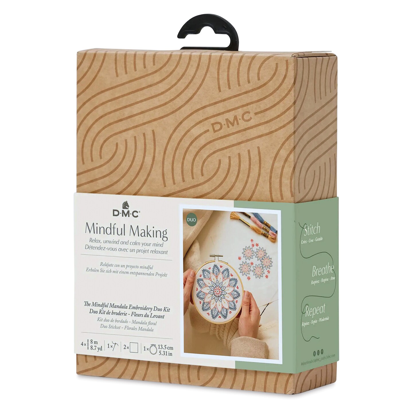 DMC Mindful Making Embroidery Duo Kit - Mandala