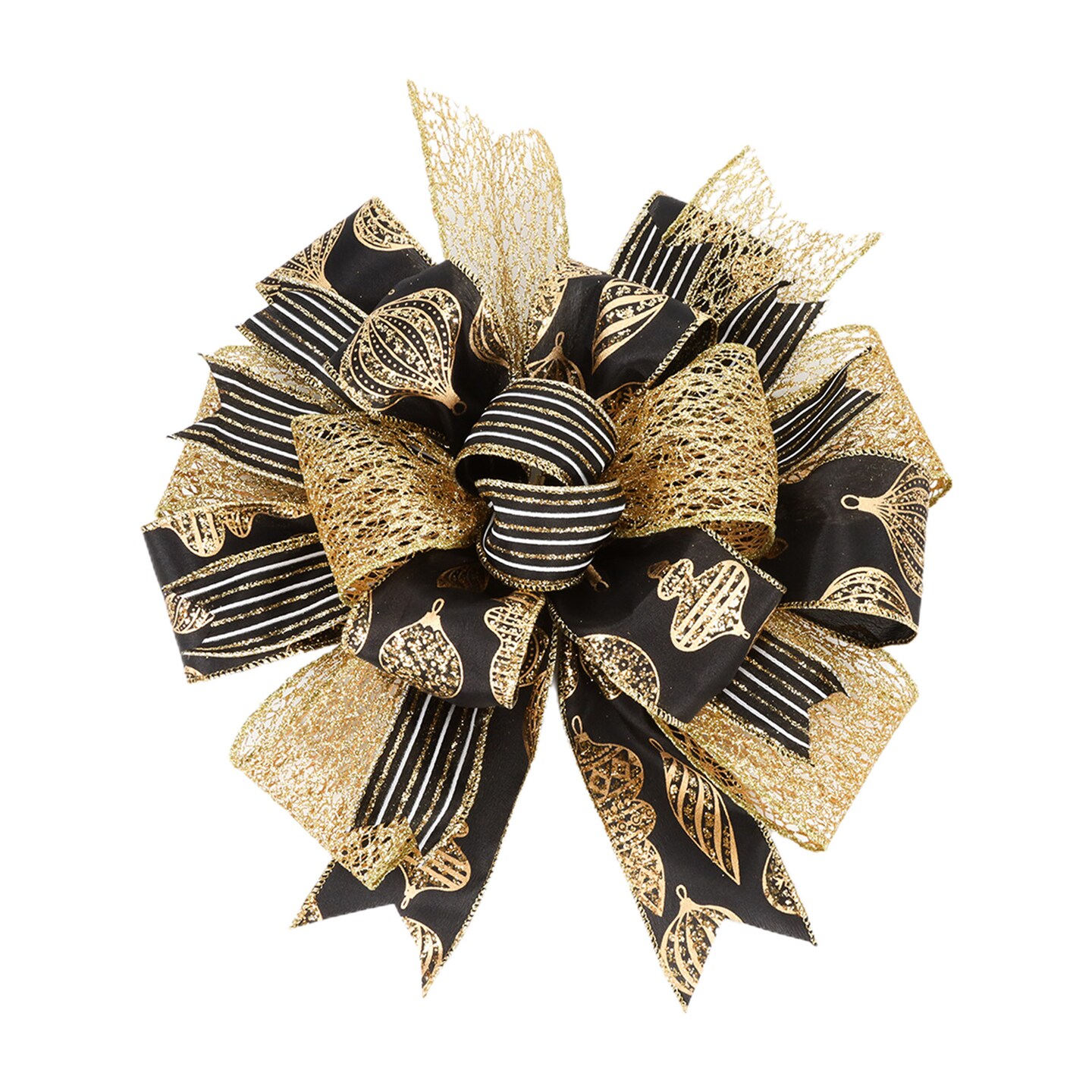 LaRibbons 4" - 2 1/2" Mesh Wired Ribbon | 10 Yard Roll