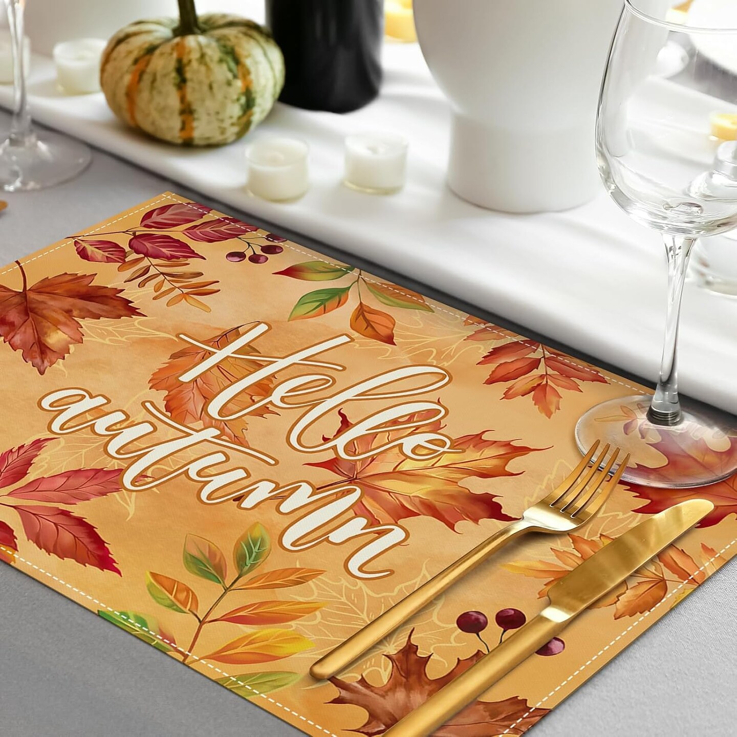 Fall Maple Leaves Placemats(Maple Leaves)