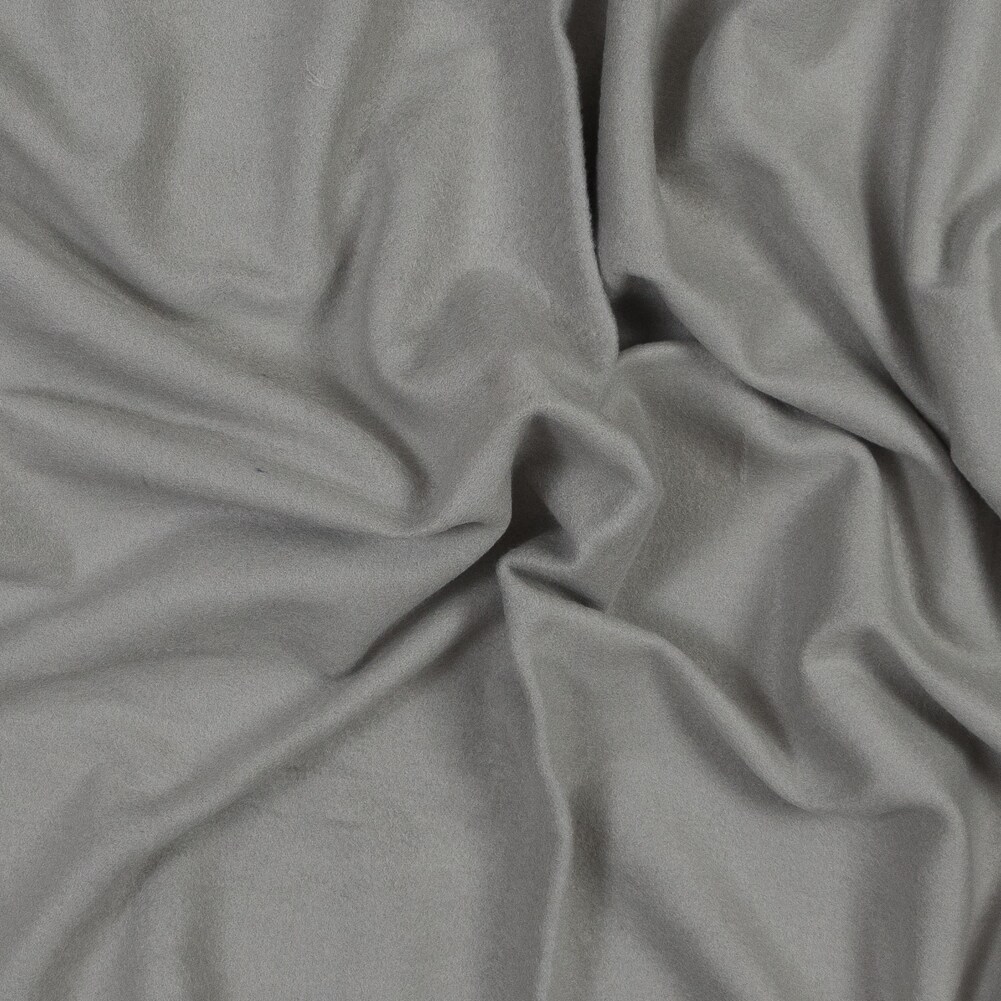 1 Yard Gray Flint Bamboo Cotton Stretch Knit Fleece Fabric Soft Solid Medium Weight 60 inch Width