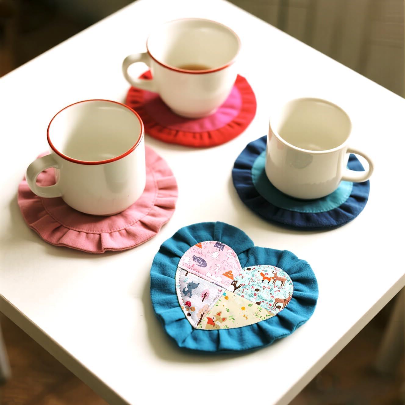 8pcs Fat Quarter Fabric Bundles Pre-Cut Squares Sheets(Forest)