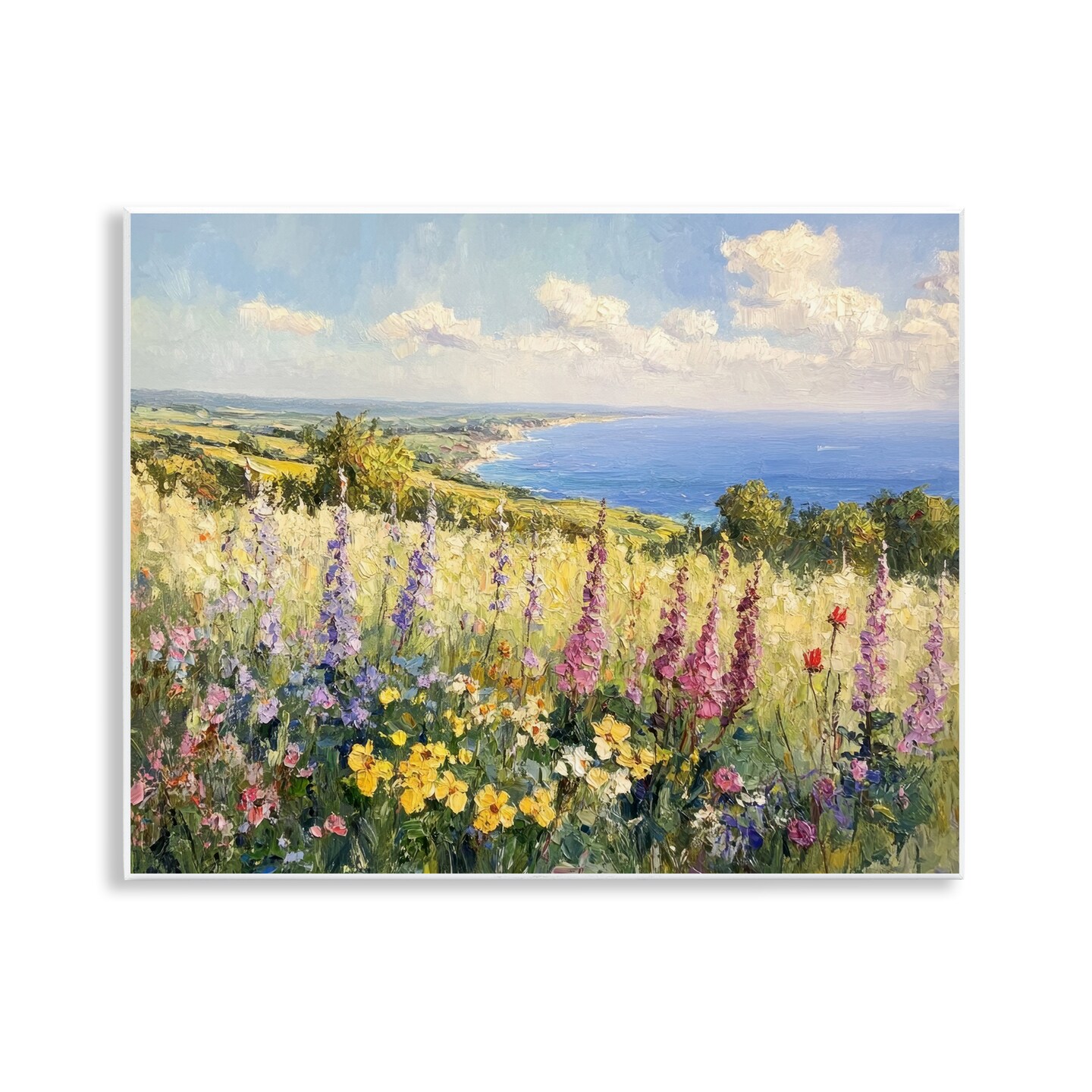 Stupell Industries Pastel Hyacinth Seaside Garden Wall Plaque, design by Petal Prints Design