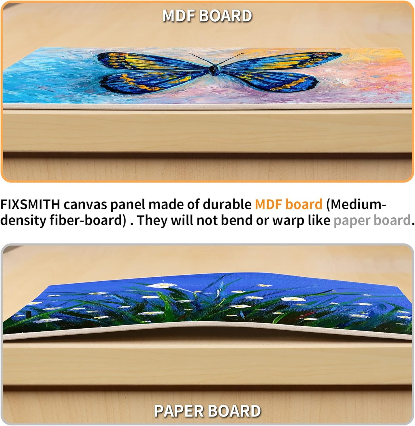 14 Pack Painting Canvas Panel Boards - 5 x 7 Inch