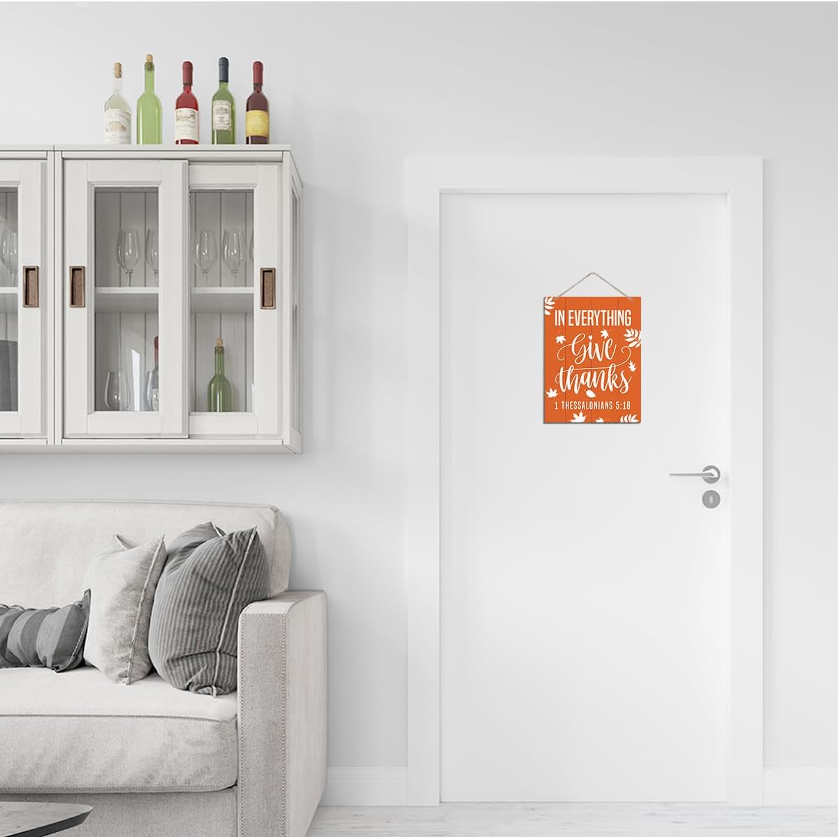 Fall Decoration, Rustic Hanging Wood Plaque Sign(Fall Sign 04)