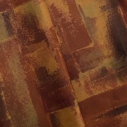 Brown/Multi Chris Stone Abstract Printed Twill Decor Fabric By the Yard