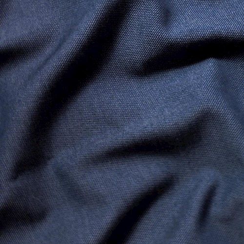 Dark Blue/White Wool Blend Twill Home Decorating Fabric By the Yard