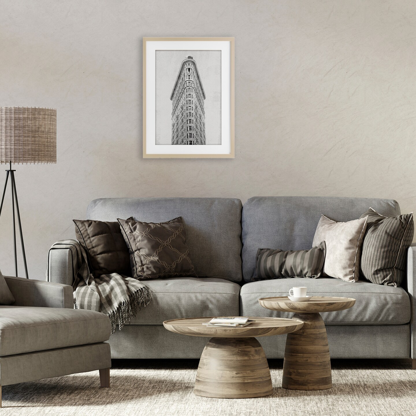 Stupell Industries Flatiron Building Architecture Framed Print Under Glass, design by Wild Apple Portfolio