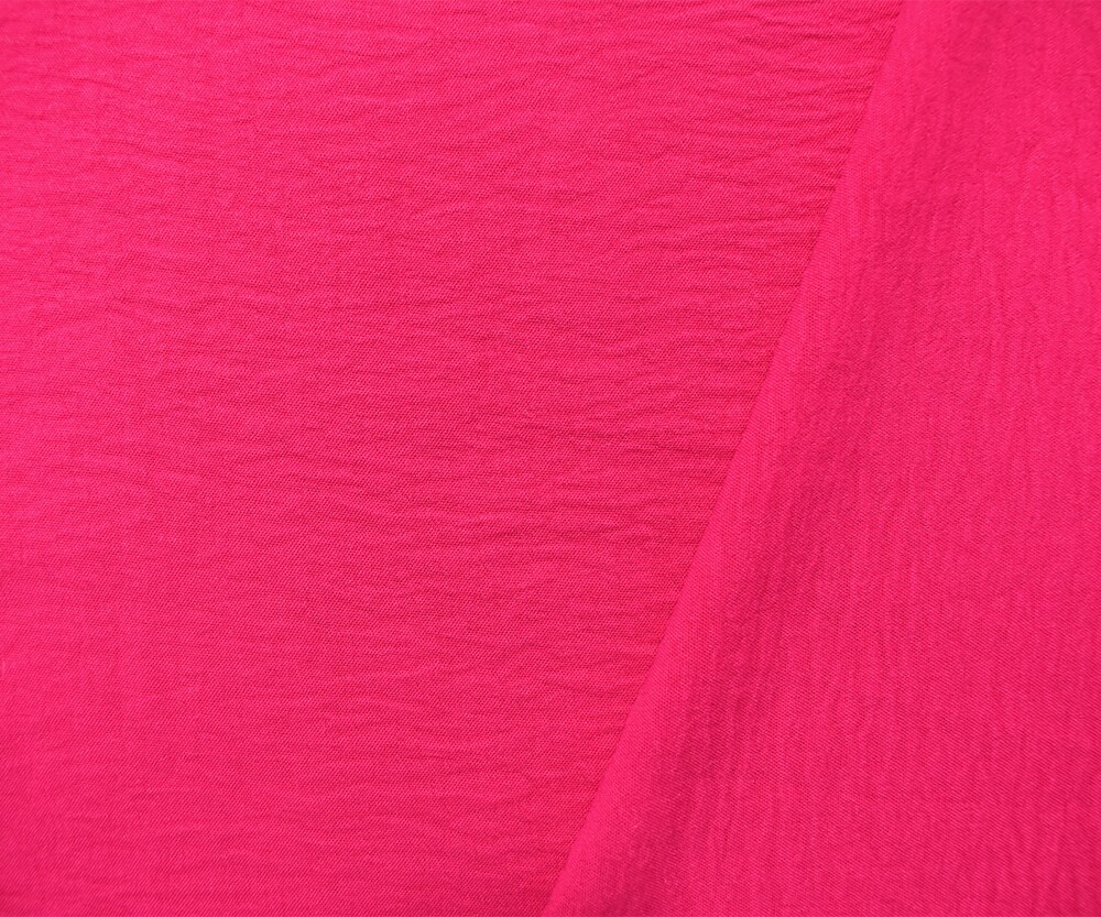 Hot Pink Polyester Air Flow CEY Crepe Solid Woven Fabric By the Yard