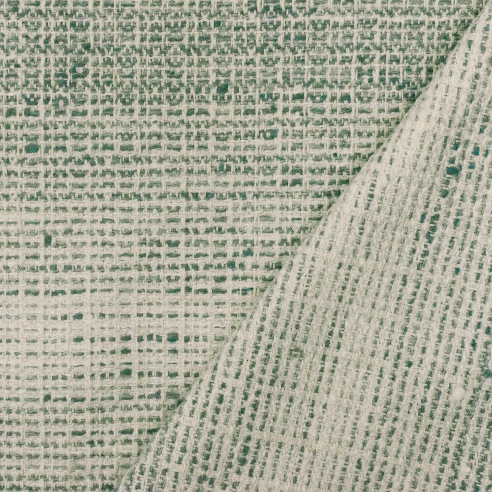 Teal-Ivory Texture Rayon Poly Slubbed Dobby Woven Home Decorating Fabric By the Yard