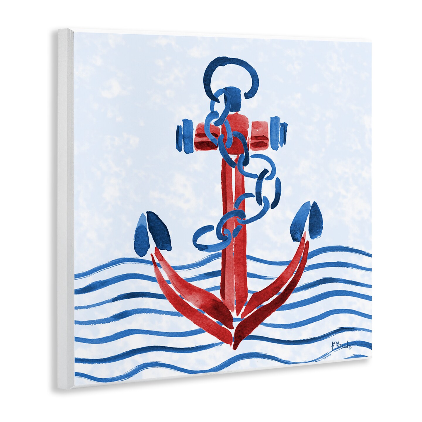 Stupell Industries Brushed Nautical Anchor Wall Plaque, design by Paul Brent