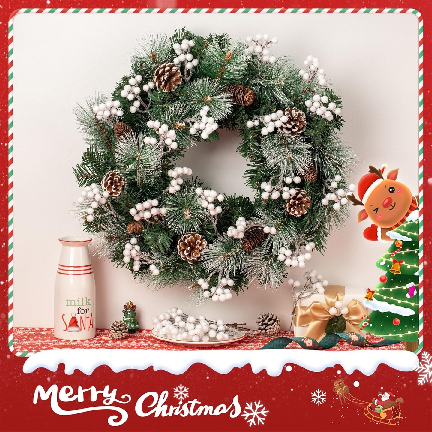 36 Pack Artificial Berry(White)