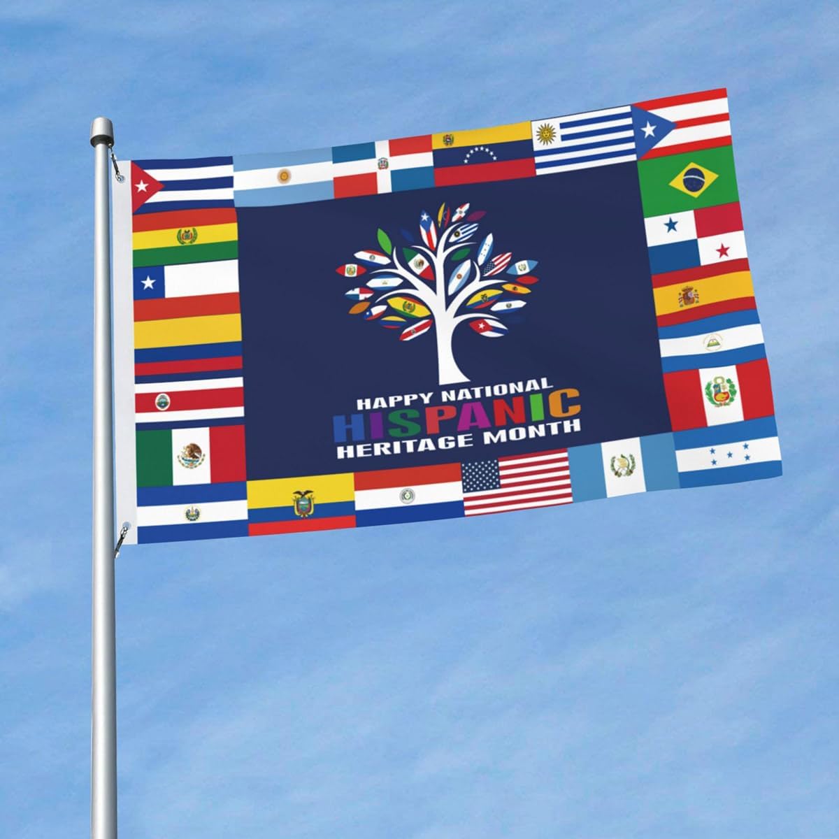 Hispanic Heritage Month Decorations Latin American Flag 3 x 5 ft