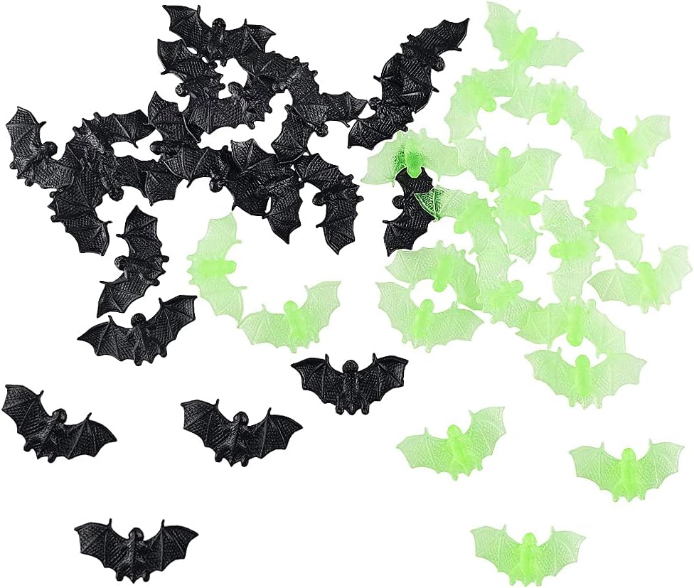 40 Counts Mini 3D Bats Halloween Decoration